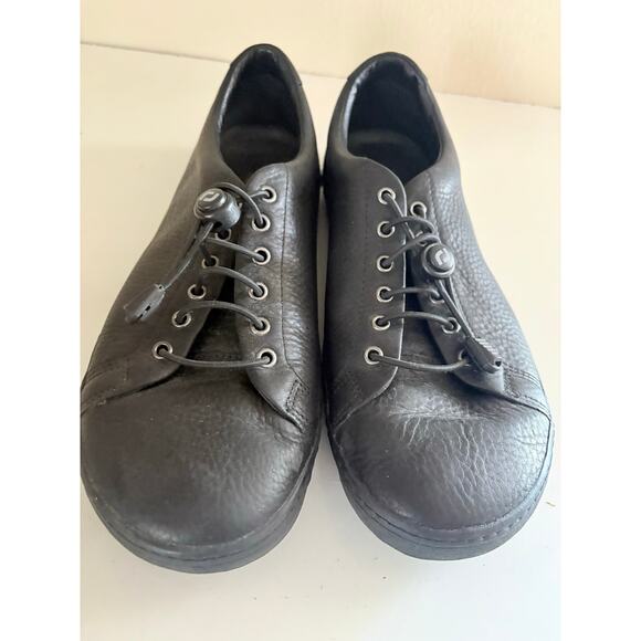 Bramfords Black Leather Shoes Men’s 10 EU 42 Minimalist Comfort Casual Lace Up - Picture 2 of 6